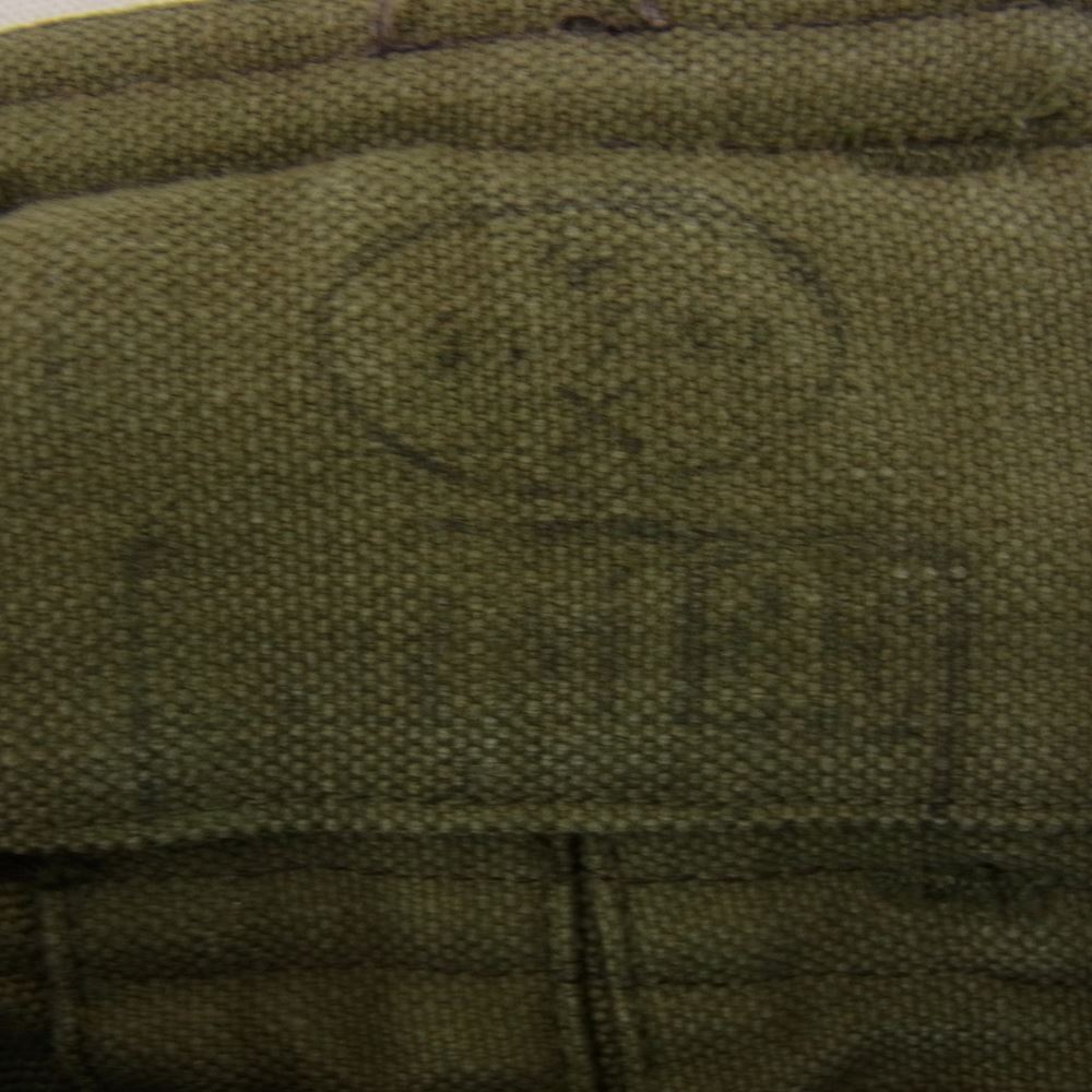 フランス軍 ヴィンテージ 40s モーターサイクル オーバー パンツ カーキ系 サイズ表記無【中古】