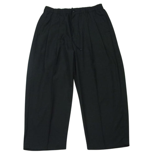 COOTIE クーティー 2タック ワイド イージー スラックス パンツ 日本製 ブラック系 L【中古】