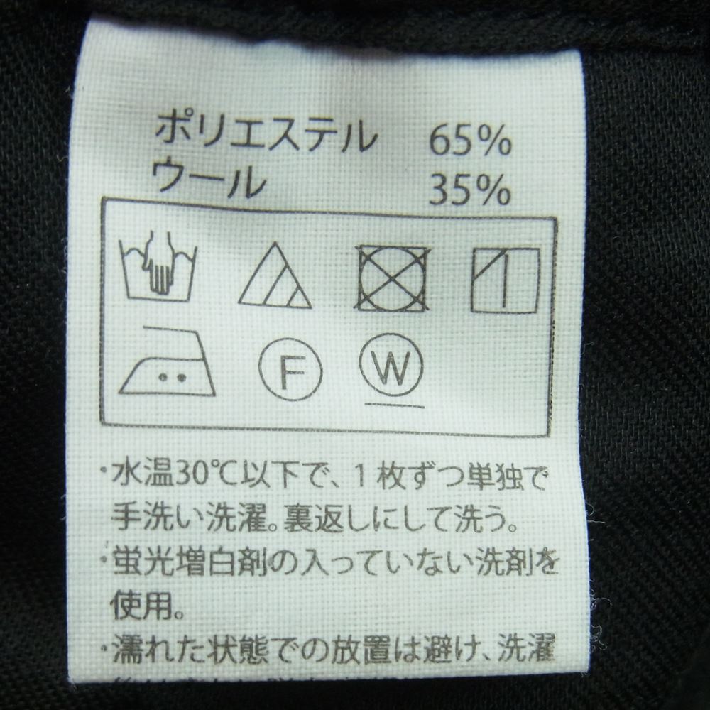 COOTIE クーティー 2タック ワイド イージー スラックス パンツ 日本製 ブラック系 L【中古】