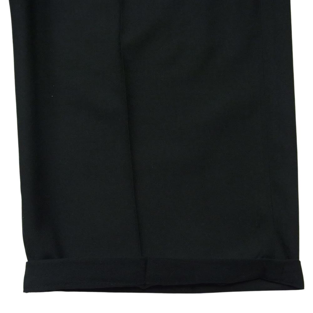 COOTIE クーティー 2タック ワイド イージー スラックス パンツ 日本製 ブラック系 L【中古】