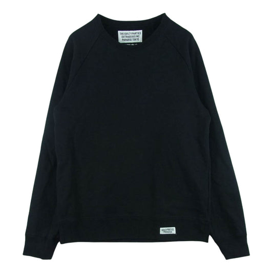 WACKO MARIA ワコマリア 森山大道 バック フォト スウェット 日本製 ブラック系 L【中古】