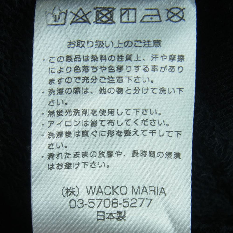 WACKO MARIA ワコマリア 森山大道 バック フォト スウェット 日本製 ブラック系 L【中古】