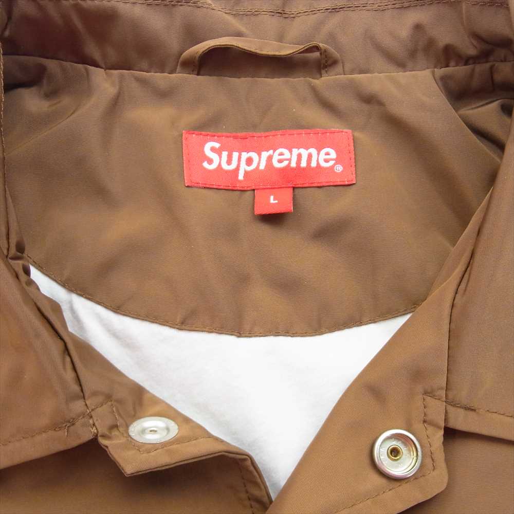 Supreme シュプリーム 19SS Apple Coaches Jacket アップル ナイロン コーチ ジャケット ブラウン系 L【美品】【中古】