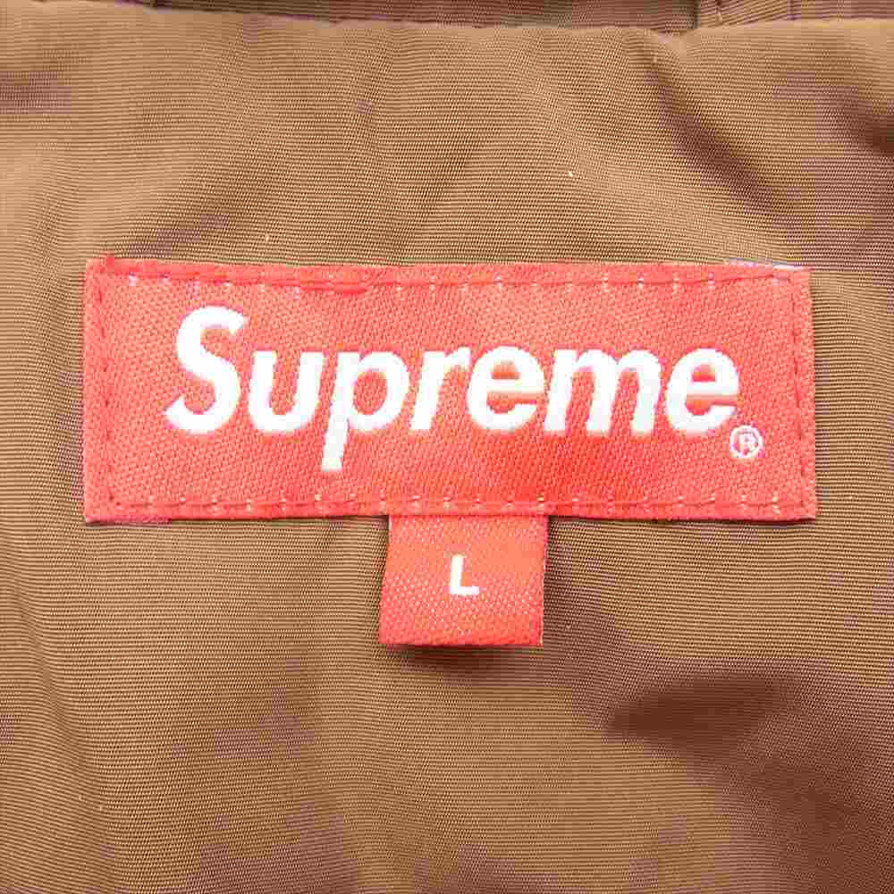 Supreme シュプリーム 19SS Apple Coaches Jacket アップル ナイロン コーチ ジャケット ブラウン系 L【美品】【中古】