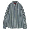 Supreme シュプリーム 19AW Blue Stripe Denim Shirt ブルー ストライプ デニム 長袖 シャツ オフホワイト系 ブルー系 L【中古】