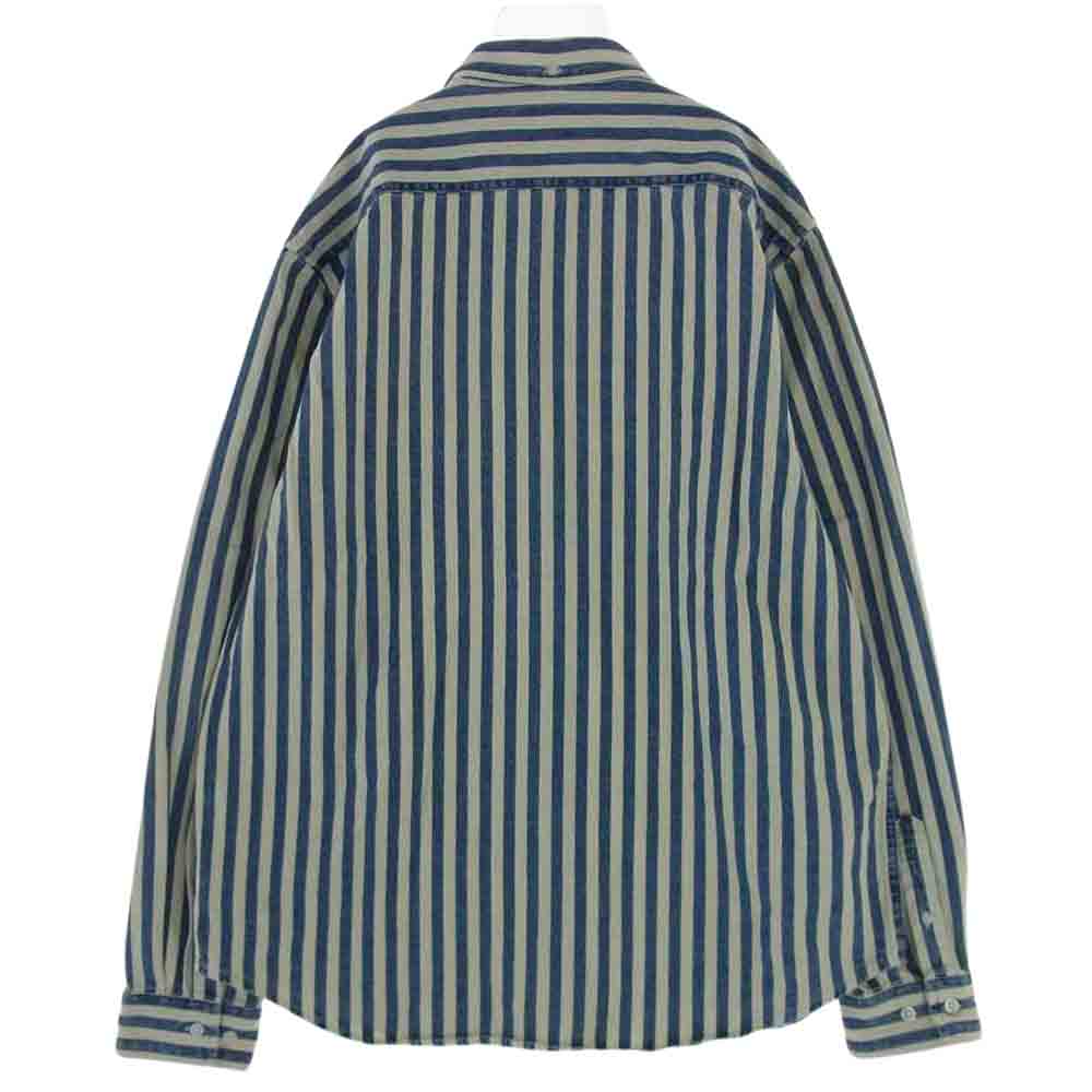 Supreme Denim shirt Blue Stripe Sサイズ