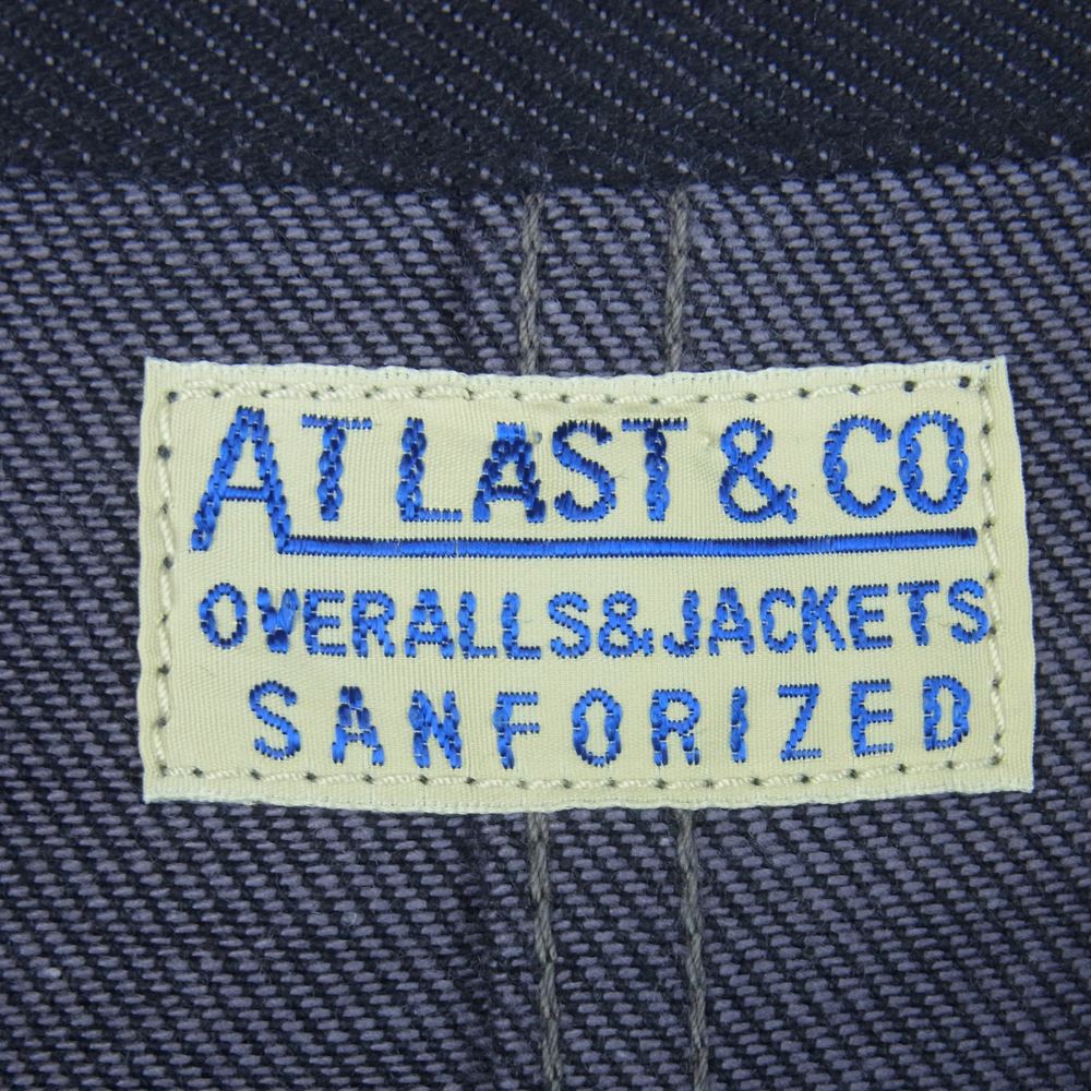 AT LAST アットラスト Lot 688J デニム カバーオール ジャケット パープル系 40【中古】