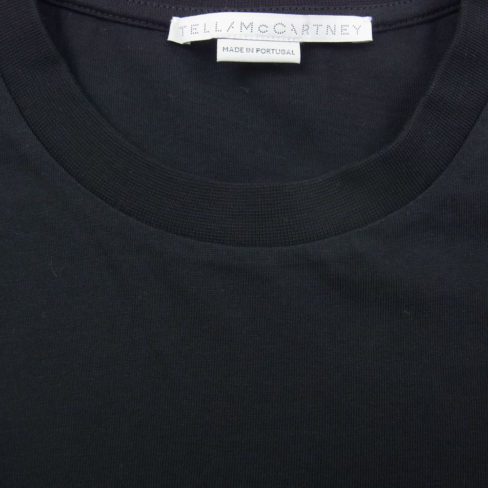 Stella McCartney ステラマッカートニー STELLA MCCARTNEY 2001 スモール ロゴ プリント 半袖 Tシャツ ブラック ブラック系 36【美品】【中古】