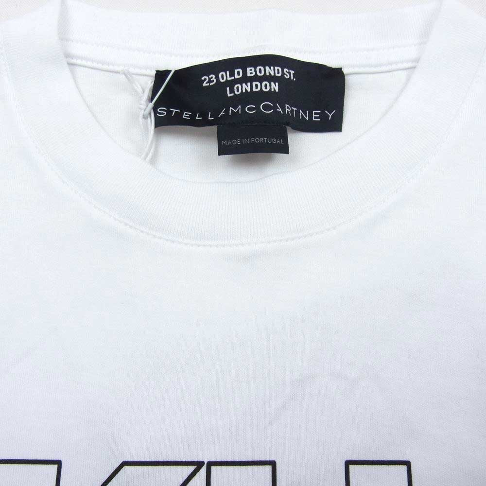 Stella McCartney ステラマッカートニー デジタル 記号 ロゴ プリント 半袖 Tシャツ ホワイト ホワイト系 S【美品】【中古】