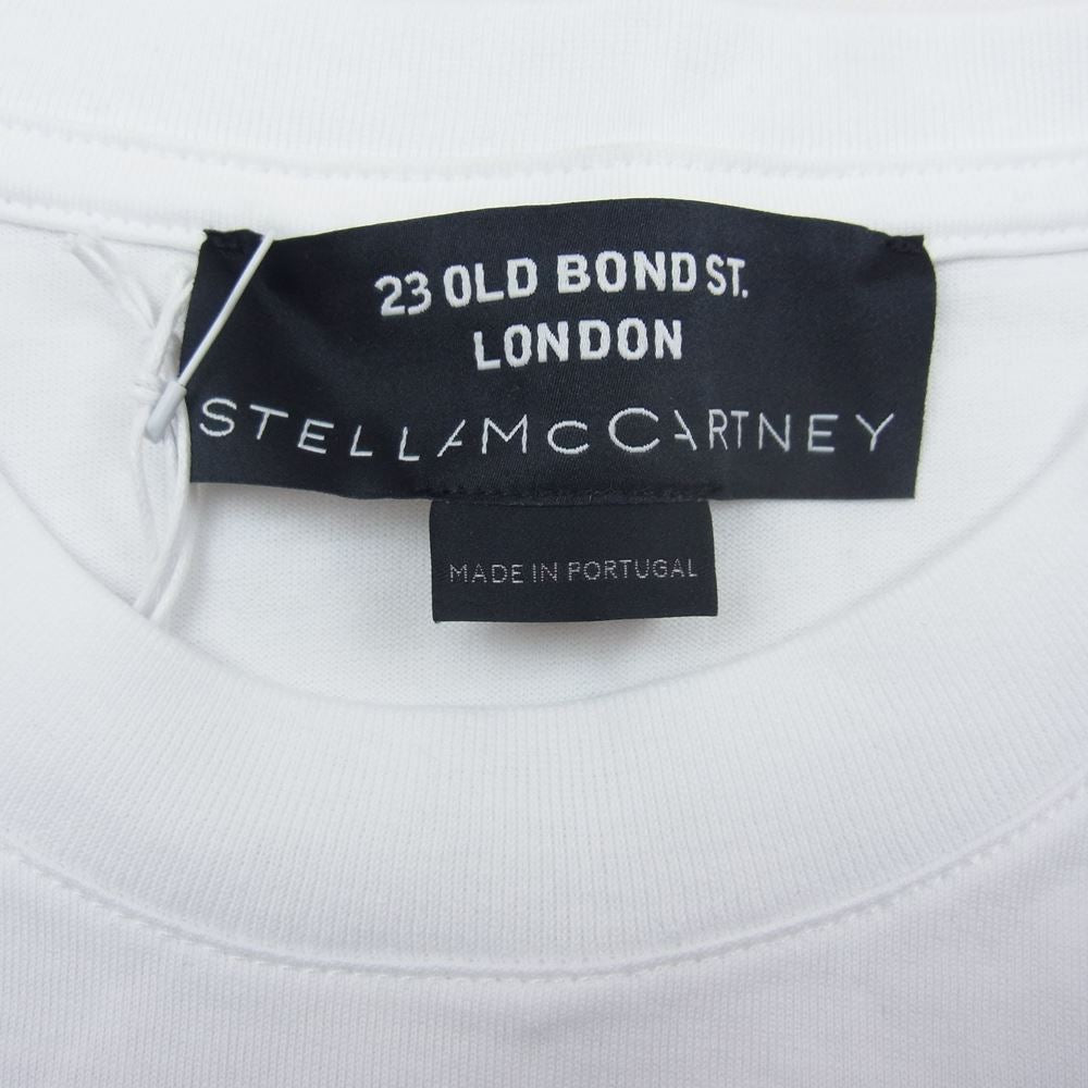 Stella McCartney ステラマッカートニー デジタル 記号 ロゴ プリント 半袖 Tシャツ ホワイト ホワイト系 S【美品】【中古】