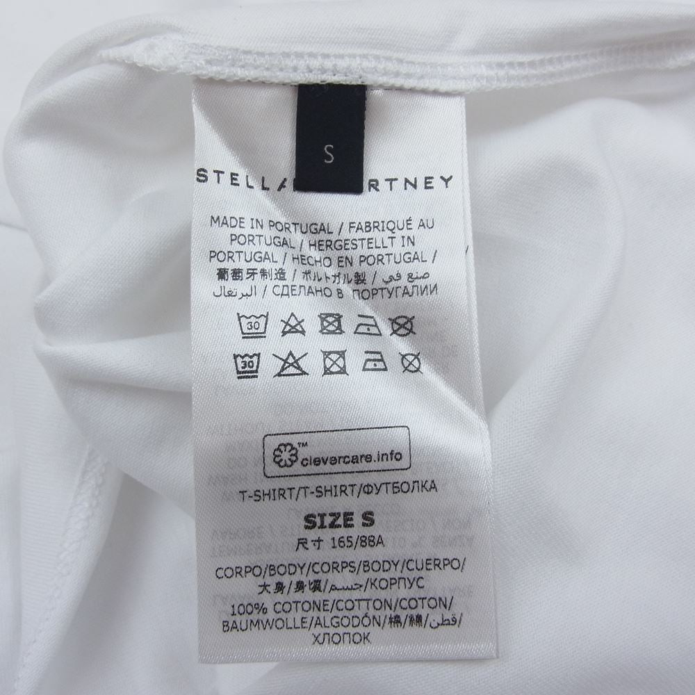 Stella McCartney ステラマッカートニー デジタル 記号 ロゴ プリント 半袖 Tシャツ ホワイト ホワイト系 S【美品】【中古】