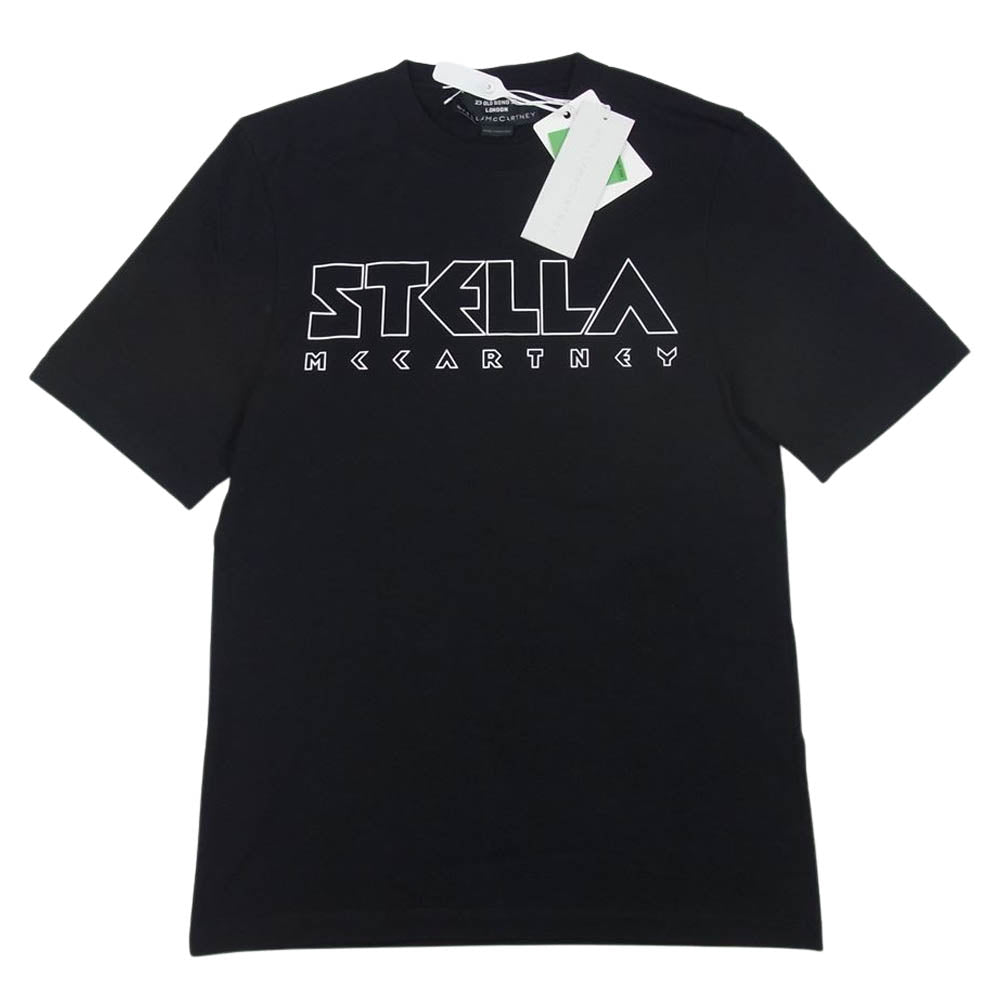 Stella McCartney ステラマッカートニー デジタル 記号 ロゴ プリント 半袖 Tシャツ ブラック ブラック系 S【美品】【中古】