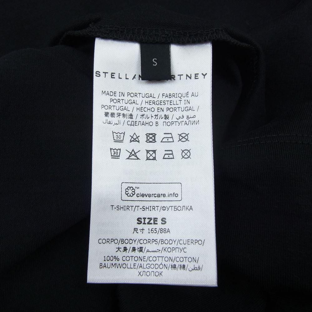 Stella McCartney ステラマッカートニー デジタル 記号 ロゴ プリント 半袖 Tシャツ ブラック ブラック系 S【美品】【中古】