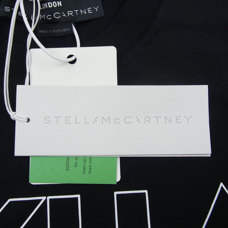 Stella McCartney ステラマッカートニー デジタル 記号 ロゴ プリント 半袖 Tシャツ ブラック ブラック系 S【美品】【中古】