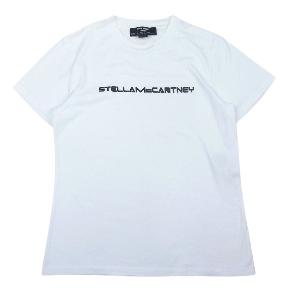 Stella McCartney ステラマッカートニー ロゴ プリント 半袖 Tシャツ ホワイト系 XS【美品】【中古】