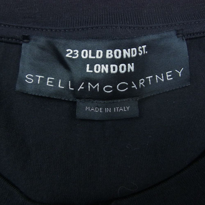 Stella McCartney ステラマッカートニー フレーム デザイン イラスト ロゴ プリント 半袖 Tシャツ ブラック ブラック系 M【美品】【中古】