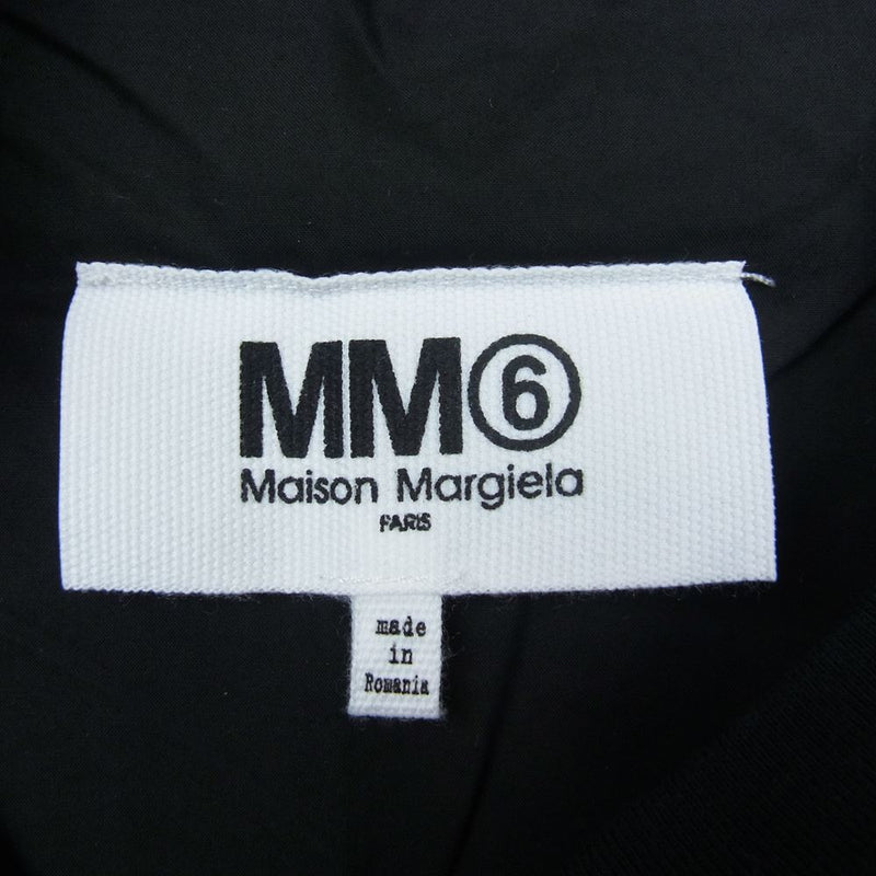 黒48新品 メゾン マルジェラ オーバーサイズ Tシャツ プリント ブラック