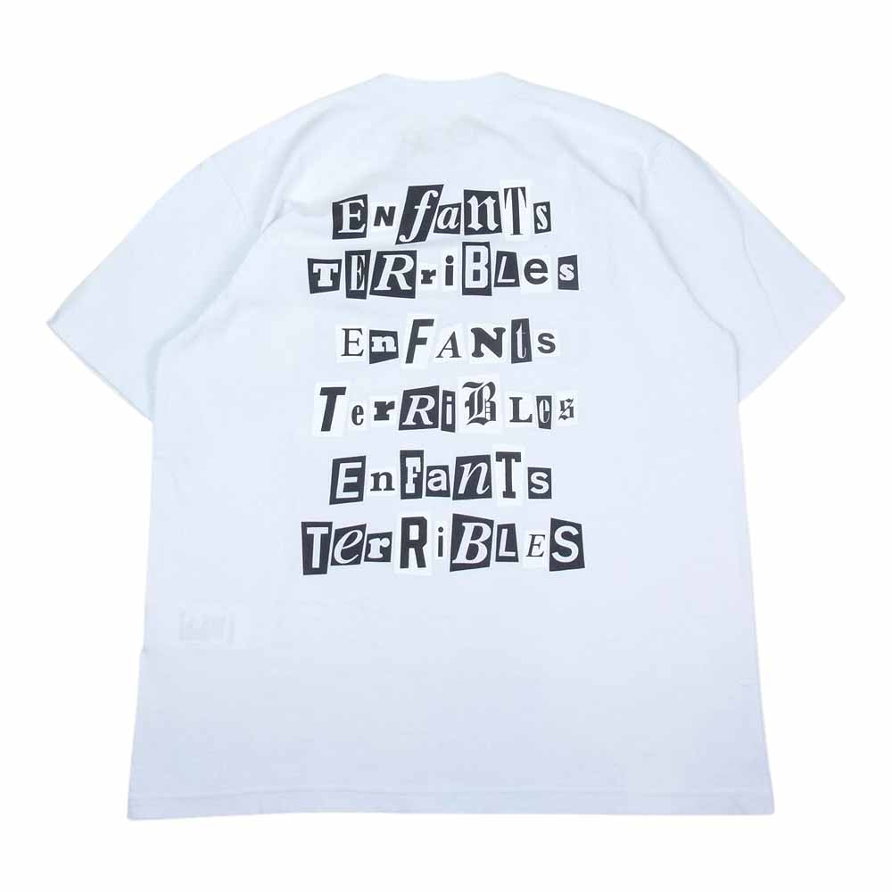 Sacai サカイ 21AW 21-0249S Enfants Terribles Print T-Shirt ロゴ プリントTシャツ ホワイト ホワイト系 3【美品】【中古】