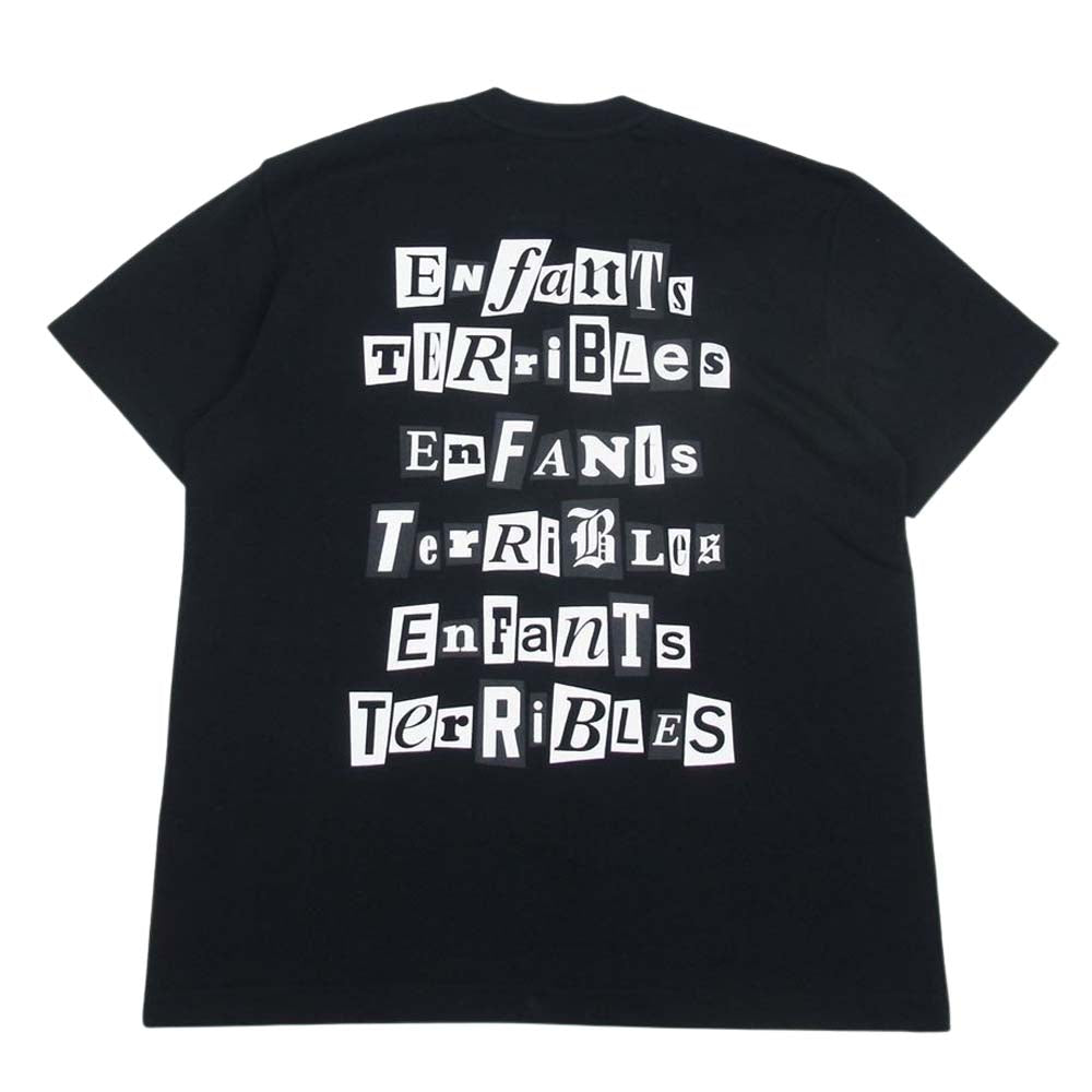 Sacai サカイ 21AW Enfants Terribles Print T-Shirt ロゴ プリントTシャツ ブラック ブラック系 1【美品】【中古】