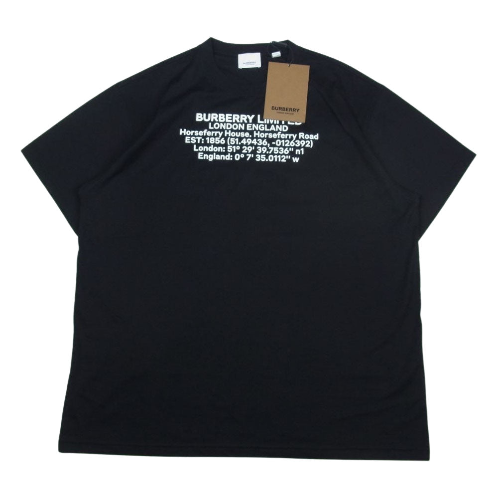 BURBERRY バーバリー 8024628 CREW-NECK T-SHIRT LONDON ロンドン ホースフェリー クルーネック Tシャツ ブラック系 M【美品】【中古】