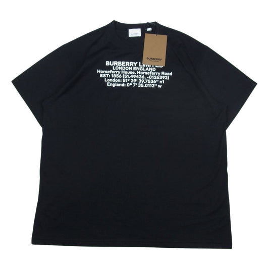 BURBERRY バーバリー 8024628 CREW-NECK T-SHIRT LONDON ロンドン ホースフェリー クルーネック Tシャツ ブラック系 M【美品】【中古】