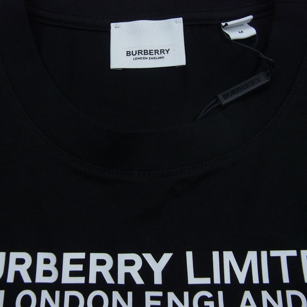 BURBERRY バーバリー 8024628 CREW-NECK T-SHIRT LONDON ロンドン ホースフェリー クルーネック Tシャツ ブラック系 M【美品】【中古】