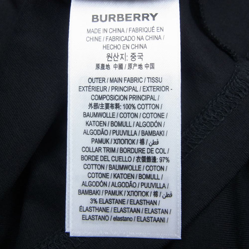BURBERRY バーバリー 8024628 CREW-NECK T-SHIRT LONDON ロンドン ホースフェリー クルーネック Tシャツ ブラック系 M【美品】【中古】