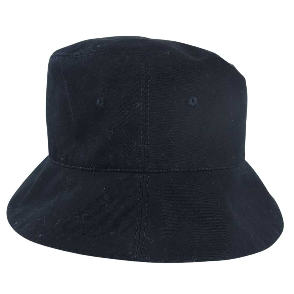 BURBERRY バーバリー 8037597 リバーシブル ロゴ コットンギャバジン ノバチェック バケット ハット ブラック系 M【美品】【中古】