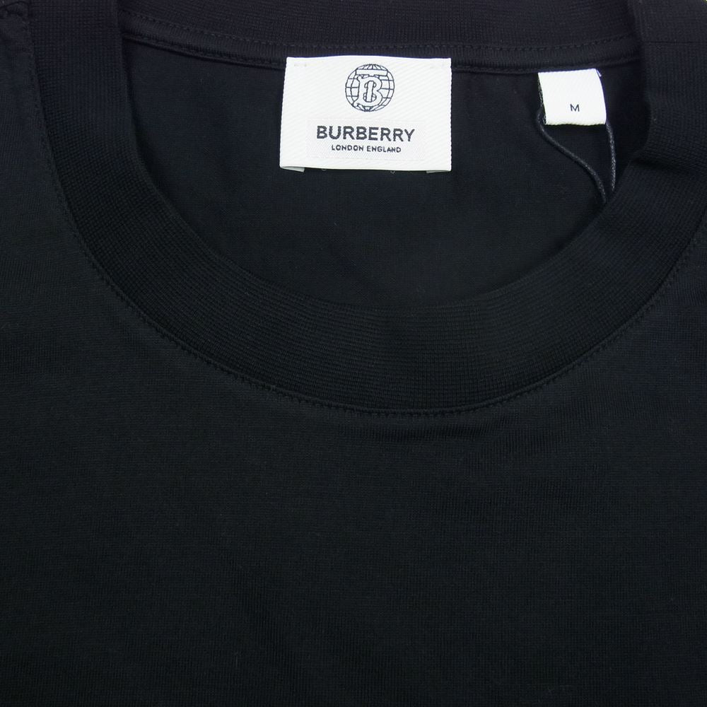 BURBERRY バーバリー 8037302 CARRICK LOVE PRINT プリント 半袖 Tシャツ ブラック ブラック系 M【美品】【中古】