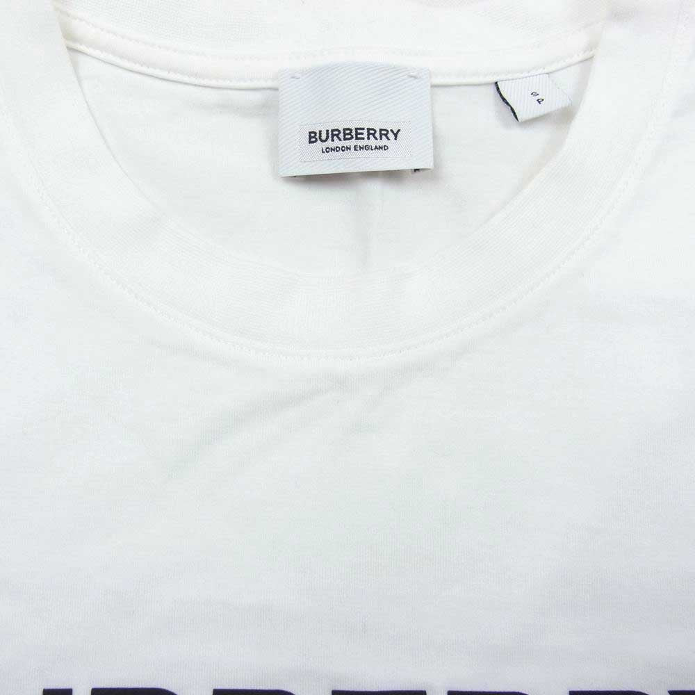 BURBERRY バーバリー 8056724 MARGOT LOGO ロゴ プリント 半袖 Tシャツ ホワイト ホワイト系 S【美品】【中古】