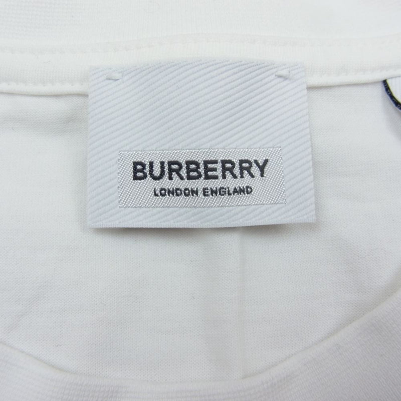 BURBERRY バーバリー 8056724 MARGOT LOGO ロゴ プリント 半袖 Tシャツ ホワイト ホワイト系 S【美品】【中古】