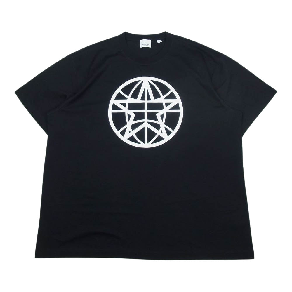 BURBERRY バーバリー 8030916 GLOBE STAR プリント クルーネック 半袖 Tシャツ ブラック ブラック系 M【美品】【中古】
