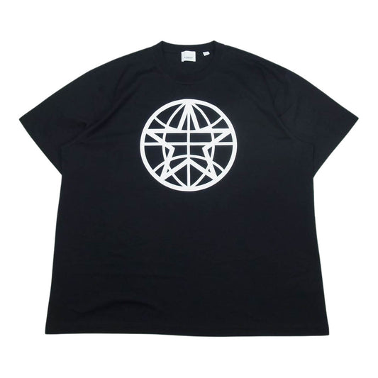 BURBERRY バーバリー 8030916 GLOBE STAR プリント クルーネック 半袖 Tシャツ ブラック ブラック系 M【美品】【中古】