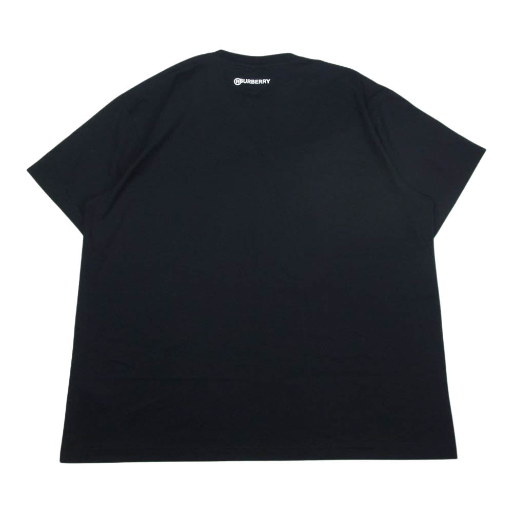 BURBERRY バーバリー 8030916 GLOBE STAR プリント クルーネック 半袖 Tシャツ ブラック ブラック系 M【美品】【中古】