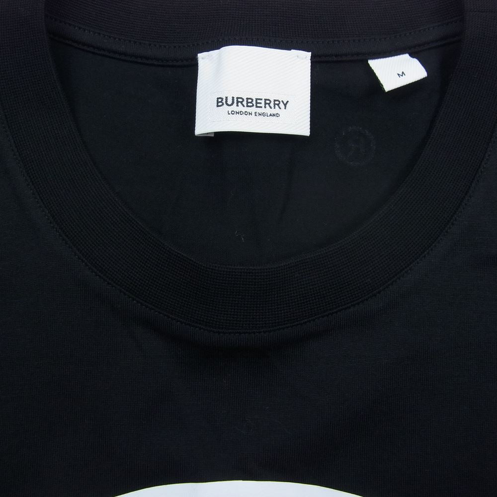 BURBERRY バーバリー 8030916 GLOBE STAR プリント クルーネック 半袖 Tシャツ ブラック ブラック系 M【美品】【中古】