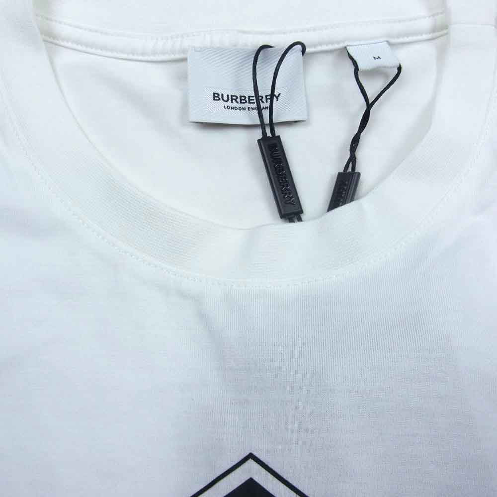 BURBERRY バーバリー 8038544 ボックス スクエア ロゴ 半袖 Tシャツ ホワイト系 M【美品】【中古】