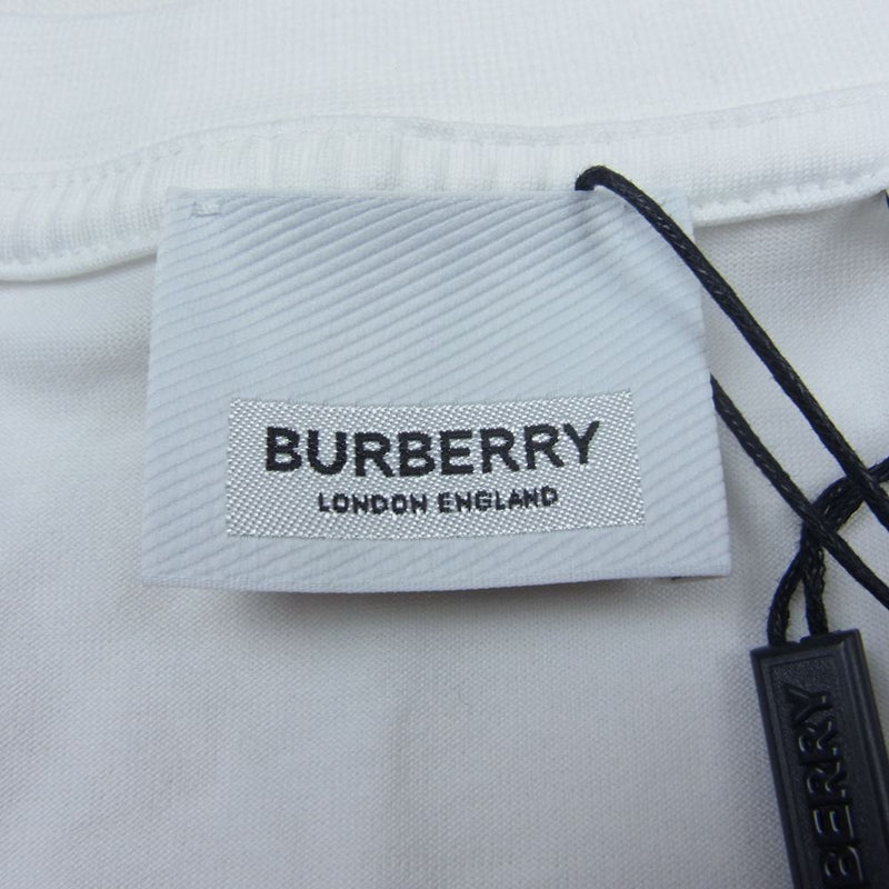 BURBERRY バーバリー 8038544 ボックス スクエア ロゴ 半袖 Tシャツ ホワイト系 M【美品】【中古】