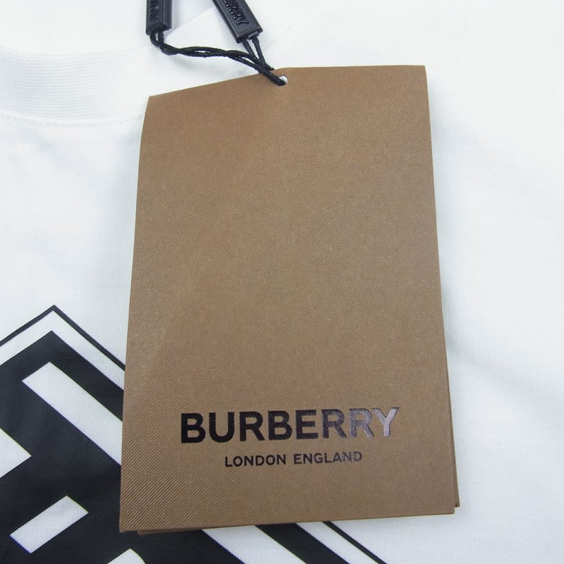 BURBERRY バーバリー 8038544 ボックス スクエア ロゴ 半袖 Tシャツ ホワイト系 M【美品】【中古】
