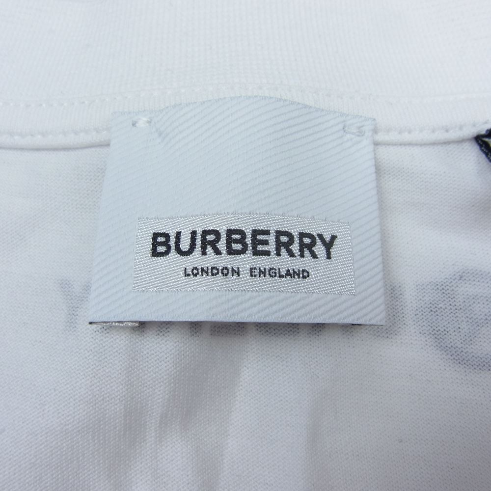 BURBERRY バーバリー 8030917 GLOBE STAR プリント クルーネック 半袖 Tシャツ ホワイト ホワイト系 M【美品】【中古】