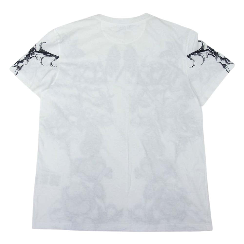 VALENTINO ヴァレンティノ WV3MG10V7LL Floral Logo Tee フローラル 総柄 ロゴ プリント 半袖 Tシャツ ホワイト ホワイト系 S【美品】【中古】