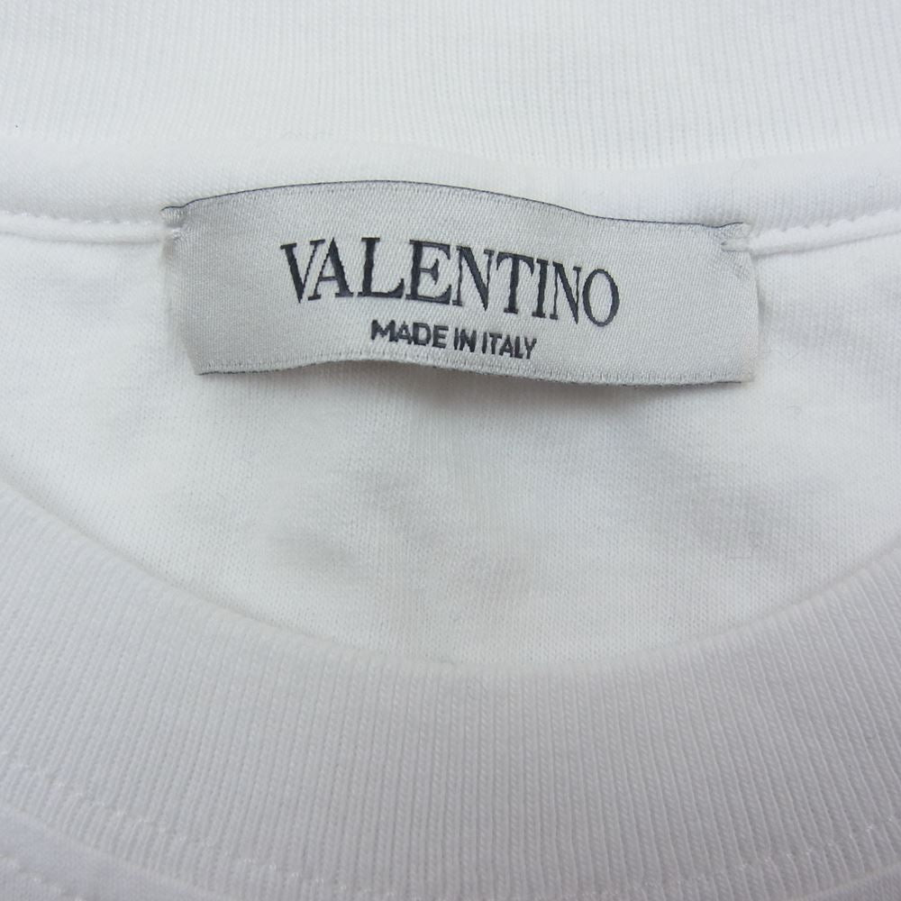VALENTINO ヴァレンティノ WV3MG10V7LL Floral Logo Tee フローラル 総柄 ロゴ プリント 半袖 Tシャツ ホワイト系 S【美品】【中古】 VALENTINO ヴァレンティノ WV3MG10V7LL Floral Logo Tee フローラル 総