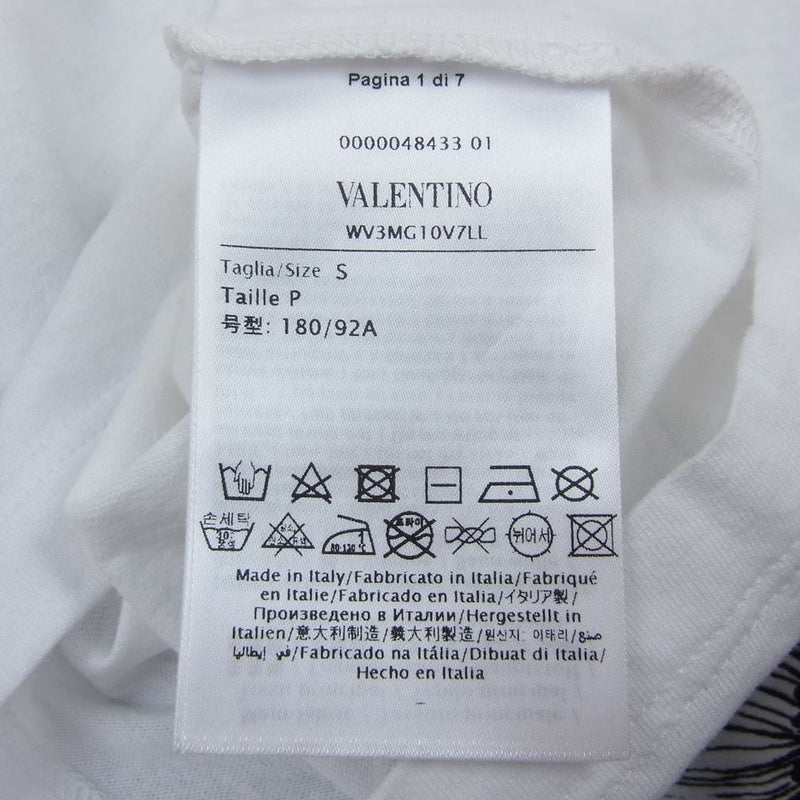 VALENTINO ヴァレンティノ WV3MG10V7LL Floral Logo Tee フローラル 総