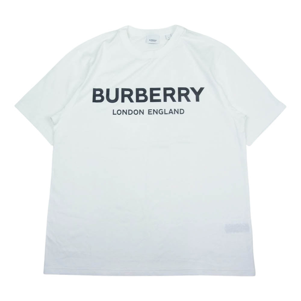 BURBERRY バーバリー 8009495 BURBERRY LONDON ENGLAND LOGO ロゴ プリント 半袖 Tシャツ ホワイト系 M【美品】【中古】
