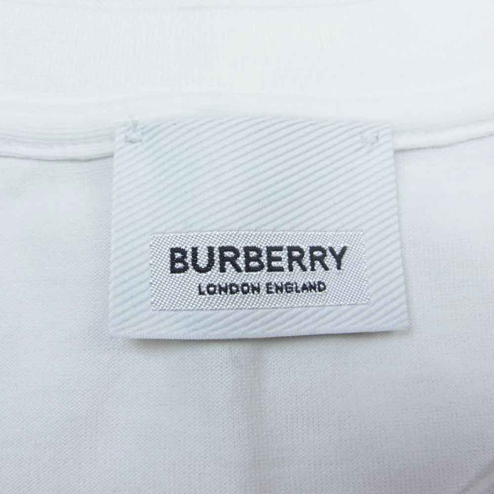 BURBERRY バーバリー 8009495 BURBERRY LONDON ENGLAND LOGO ロゴ プリント 半袖 Tシャツ ホワイト系 M【美品】【中古】