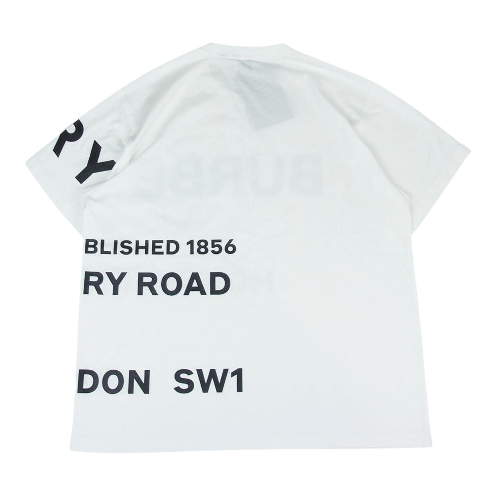 BURBERRY バーバリー 8040691 Horse Ferry Print Cotton Oversize Tee ホースフェリー プリント 半袖 Tシャツ ホワイト ホワイト系 S【美品】【中古】