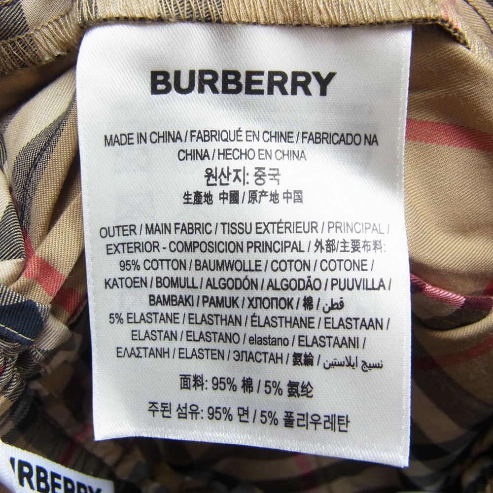 BURBERRY バーバリー 8040597 ヴィンテージノバチェック サイドライン イージー パンツ ベージュ系 36【美品】【中古】
