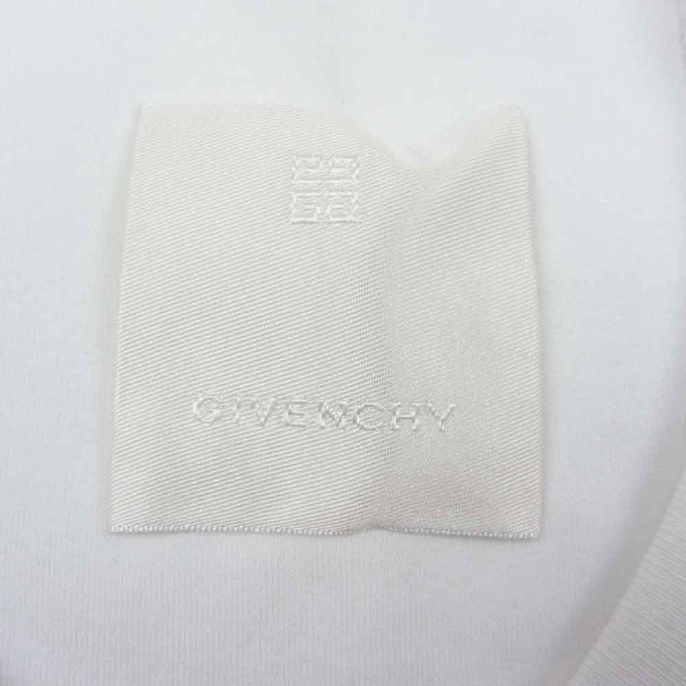 GIVENCHY ジバンシィ BM71CW3Y6B COLLEGE EMBROIDERED LOGO TEE カレッジ ロゴ ワッペン 半袖 Tシャツ ホワイト ホワイト系 XS【美品】【中古】