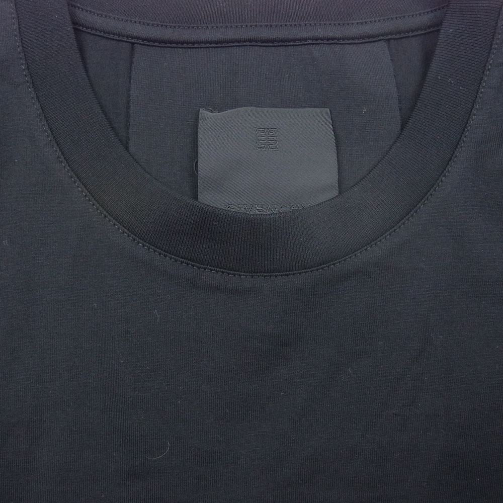 GIVENCHY ジバンシィ BM71CW3Y6B COLLEGE EMBROIDERED LOGO TEE カレッジ ロゴ ワッペン 半袖 Tシャツ ブラック ブラック系 XS【美品】【中古】