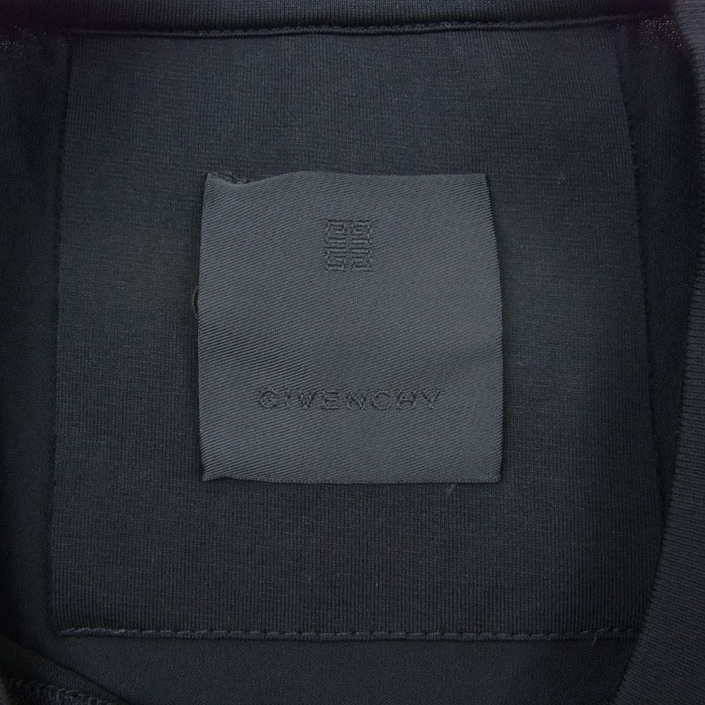 GIVENCHY ジバンシィ BM71CW3Y6B COLLEGE EMBROIDERED LOGO TEE カレッジ ロゴ ワッペン 半袖 Tシャツ ブラック ブラック系 XS【美品】【中古】