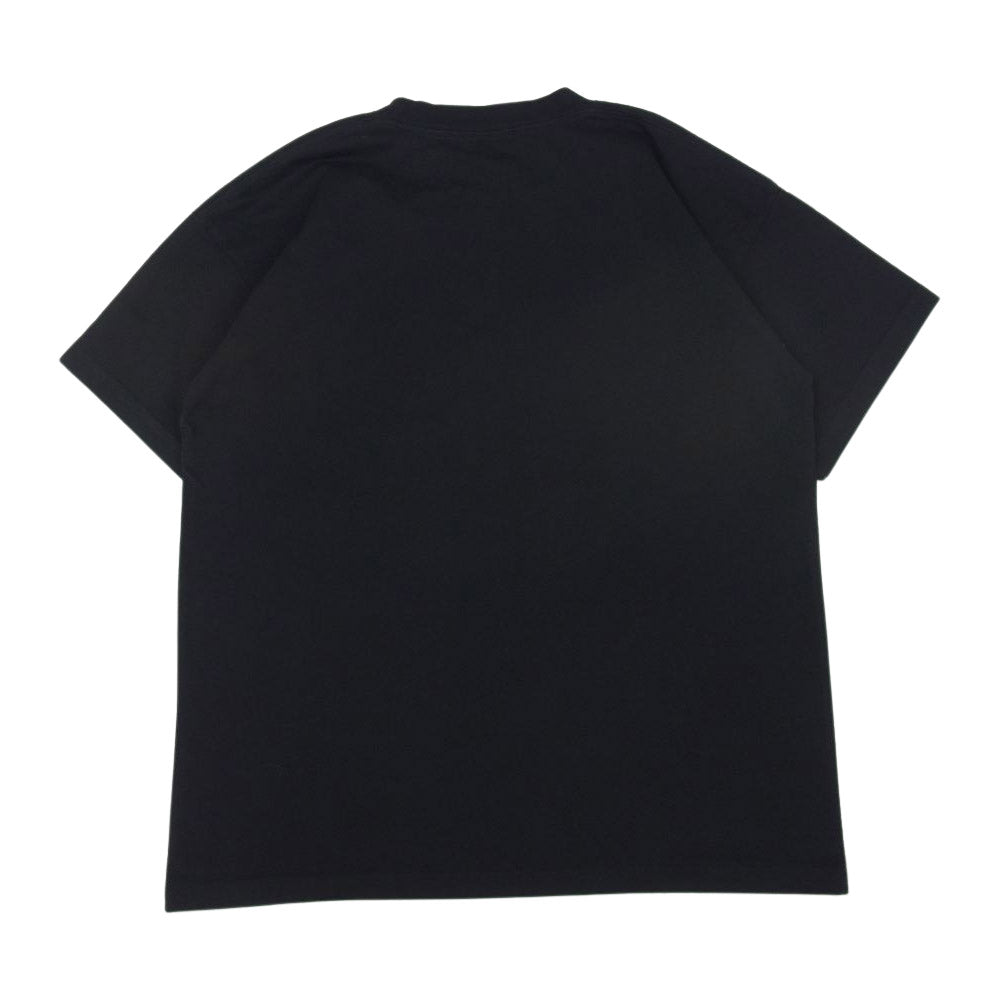 BALENCIAGA バレンシアガ 22AW 612965 TLVL7 1070 Paris Balenciaga ロゴ プリント 半袖 Tシャツ ブラック ブラック系 XS【美品】【中古】